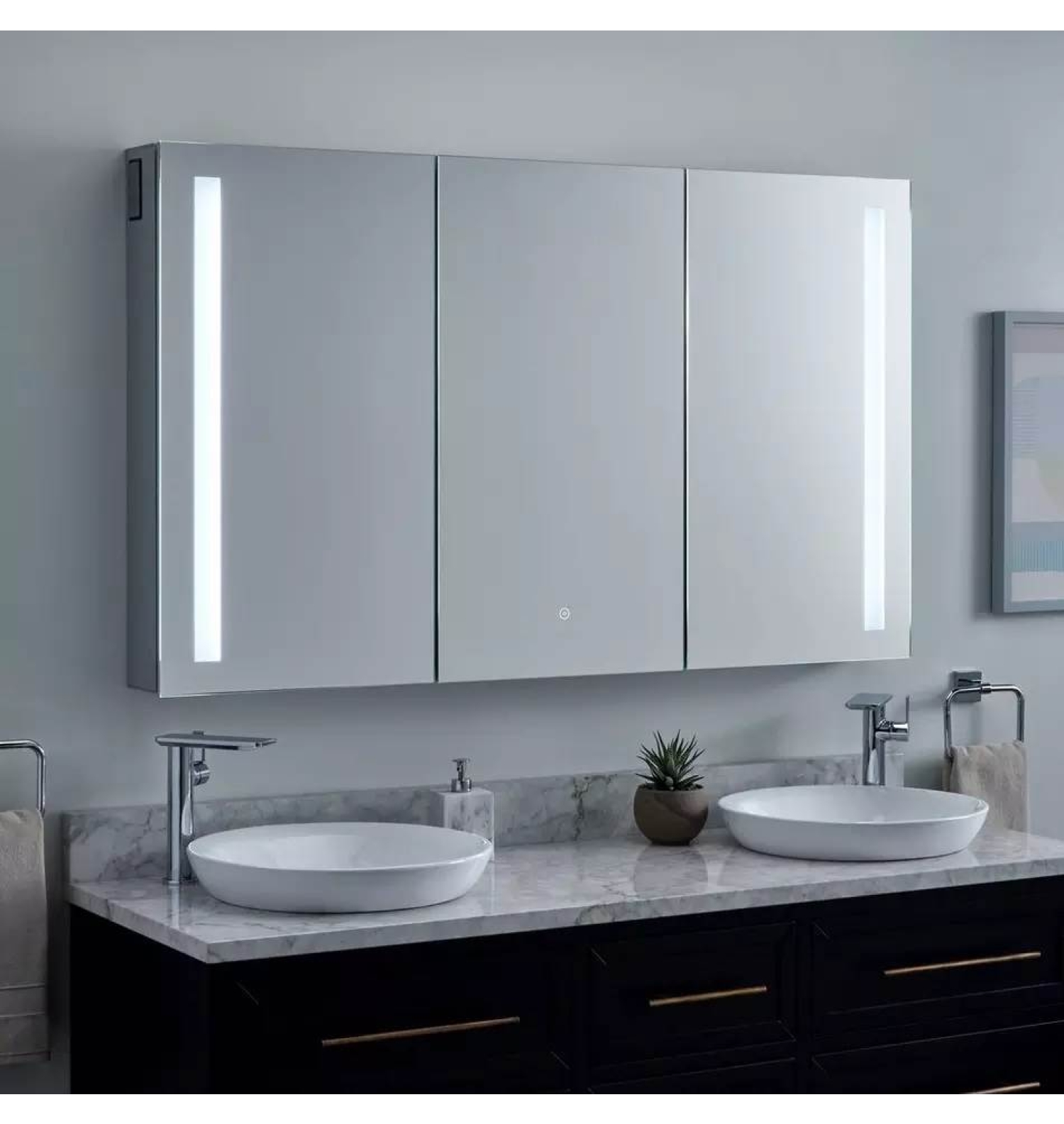 ENE-S-MC29 -Luxury LED Medicine Cabinet Mirror with Anti-Fog Feature