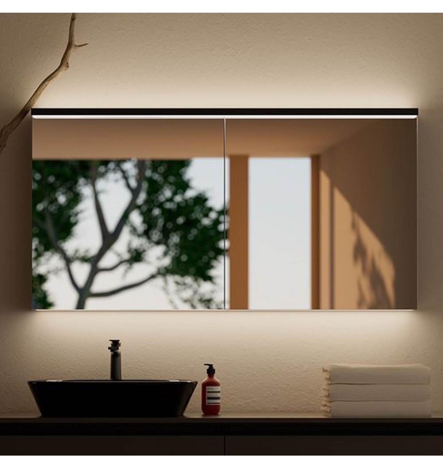 ENE-SC-06 -Recessed Special LED Cabinet Mirror for Premium Interiors