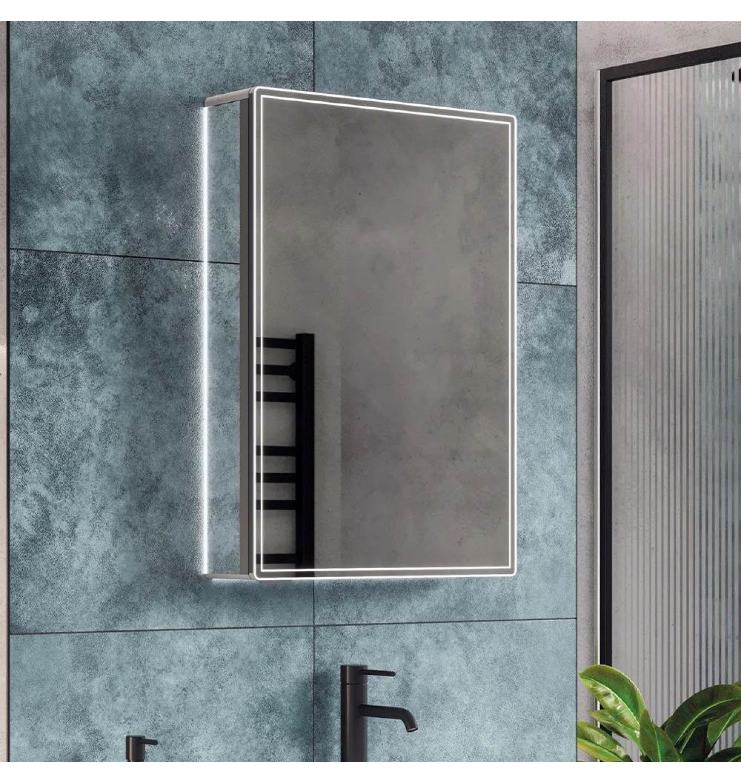 ENE-SC-23 -Decorative Special LED Cabinet Mirror for Modern Spaces