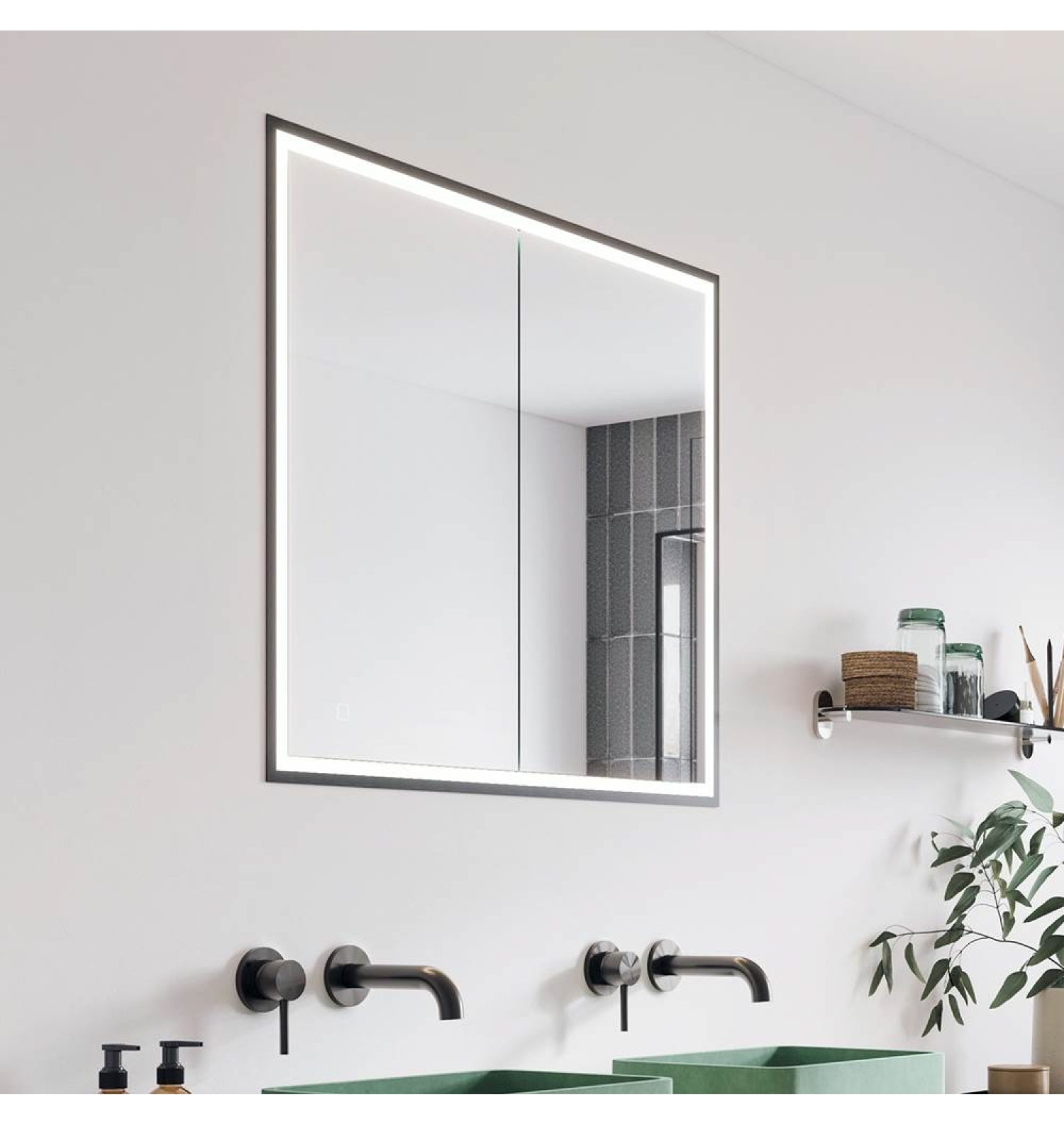 ENE-SC-36 -Custom Special LED Cabinet Mirror for Hospitality Designers