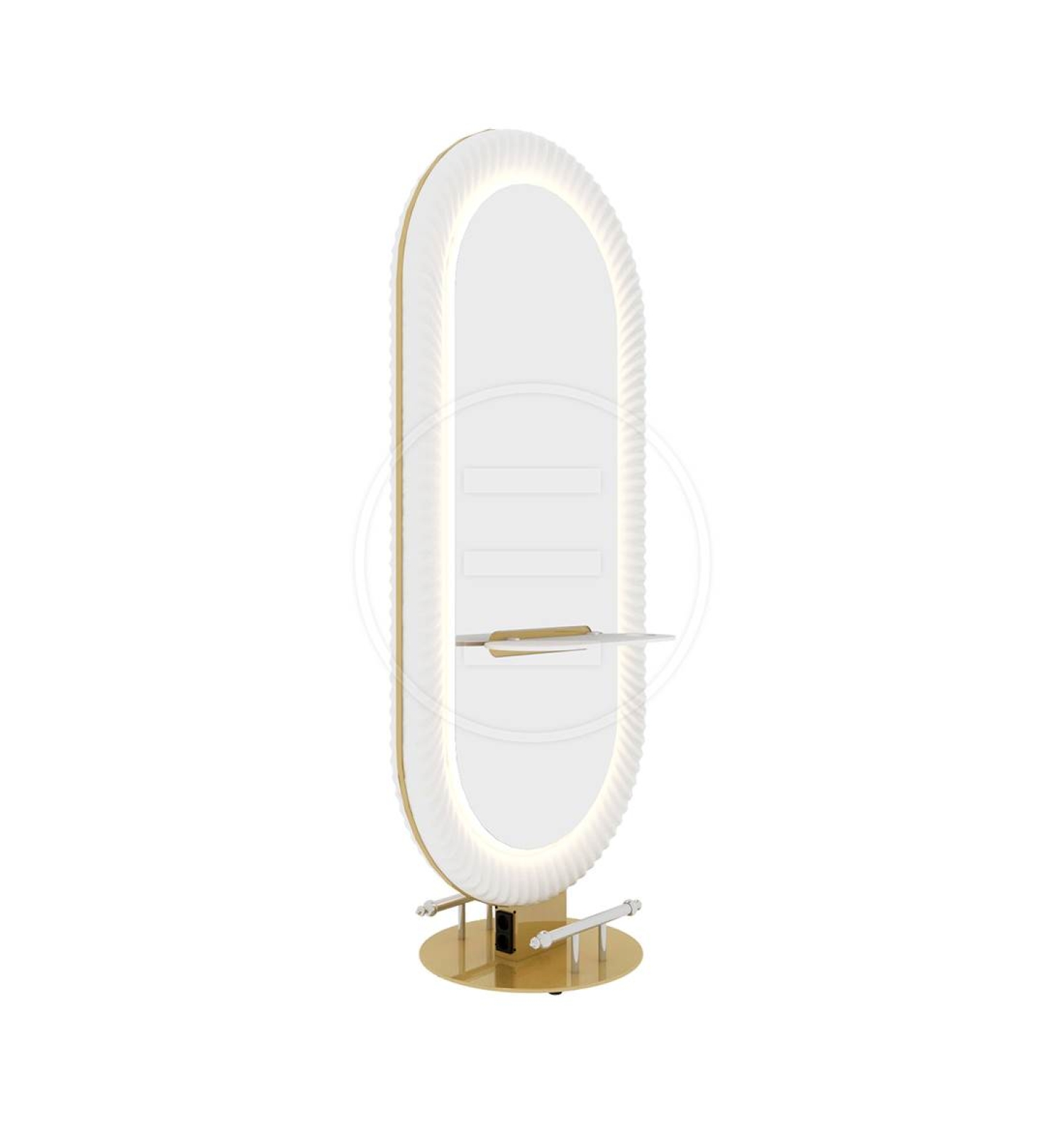 ENE-FSSM020 -Luxury Free-Standing Salon Mirror for Professional Stylists