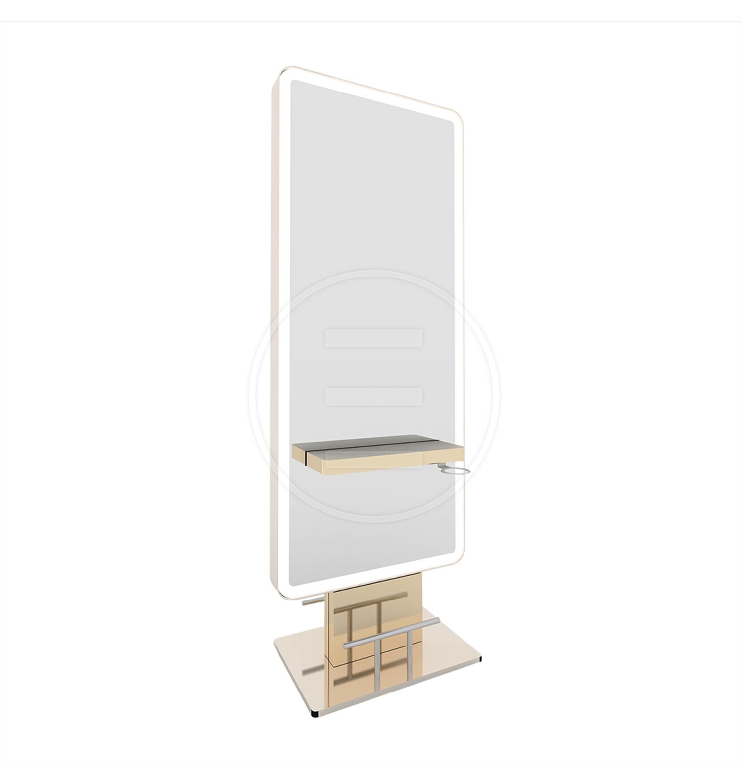 ENE-FSSM035 -Free-Standing Mirror with Smart Features for Salons