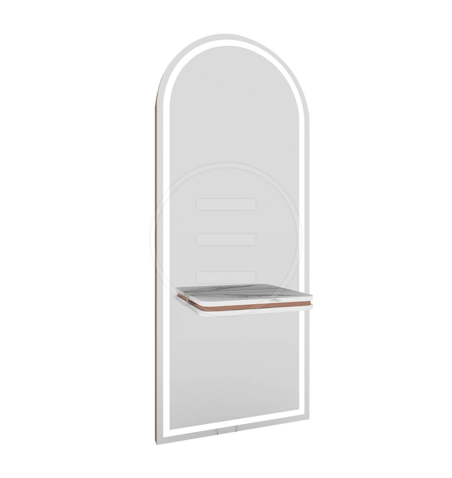 ENE-WMSM054 -Wholesale Wall-Mounted Salon Mirrors for Commercial Use