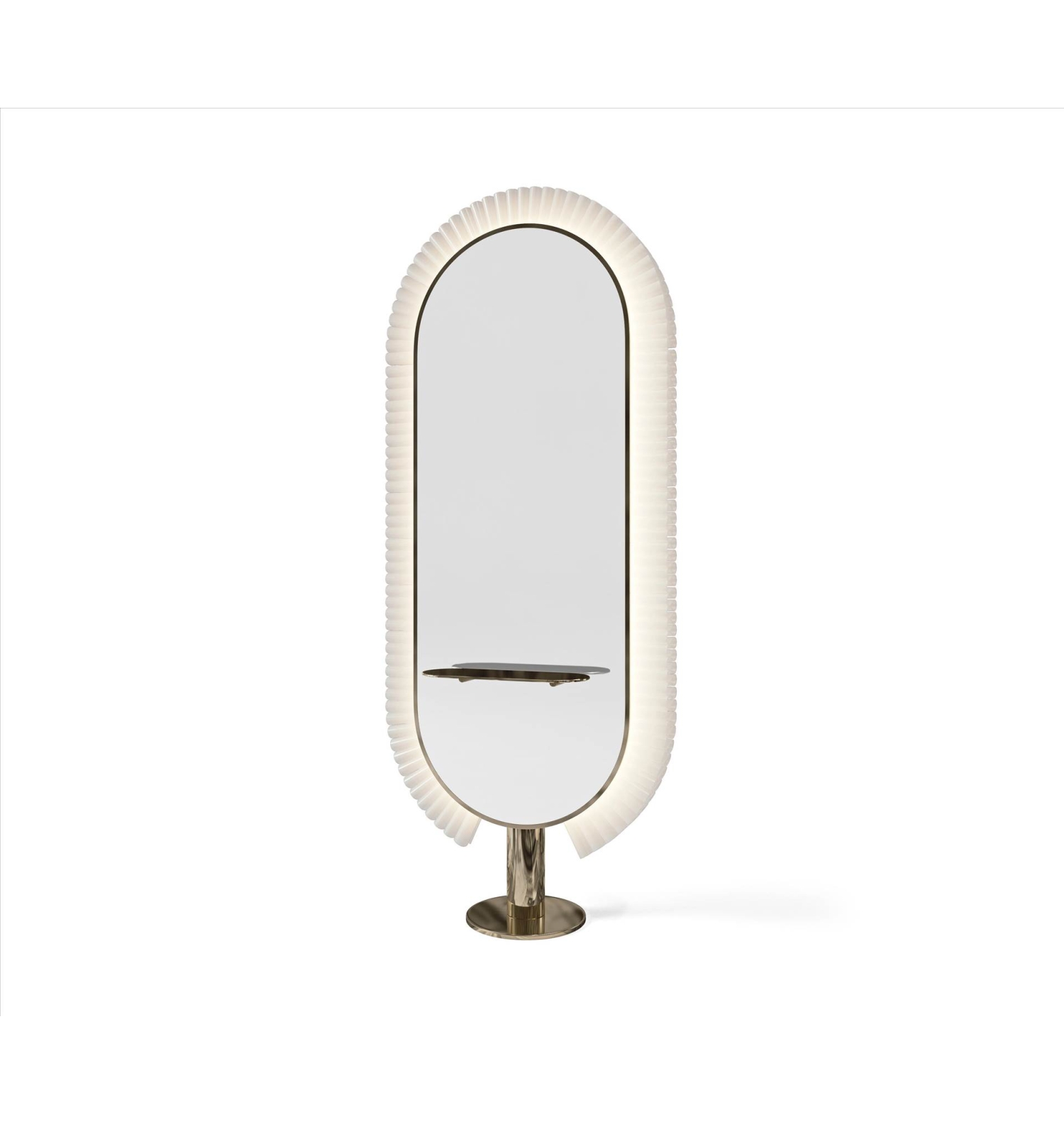 ENE-FSSM09 -Luxury Free-Standing Mirror with High-End LED Features