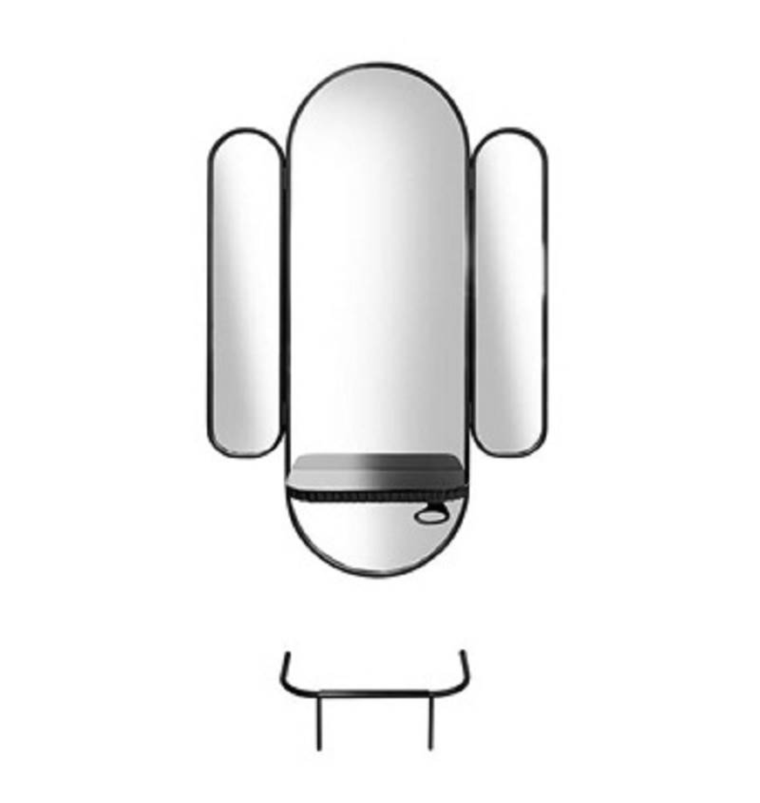 ENE-WMSM059 -Adjustable Wall-Mounted Mirror for Professional Salons