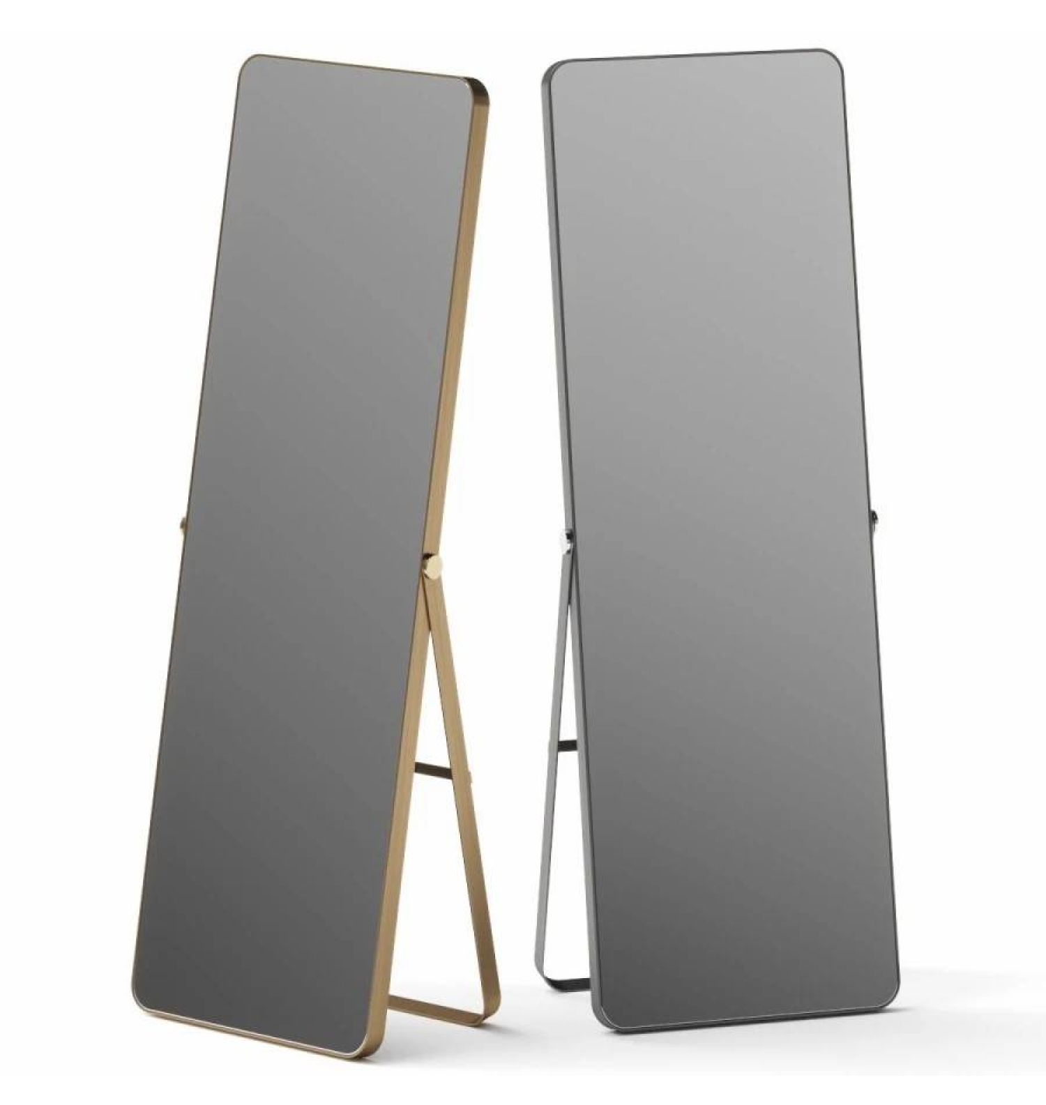 ENE-FSFL033 - LED Standing Mirror for Hair Salons