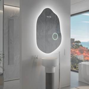 ENE-IR06 -Irregular LED Vanity Mirror with Dimmable Light