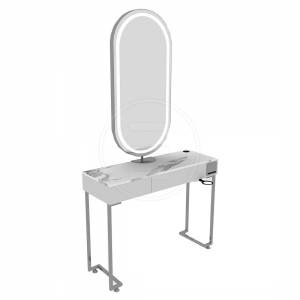 ENE-CSM030 -Backlit Countertop Salon Mirror with Anti-Glare Features