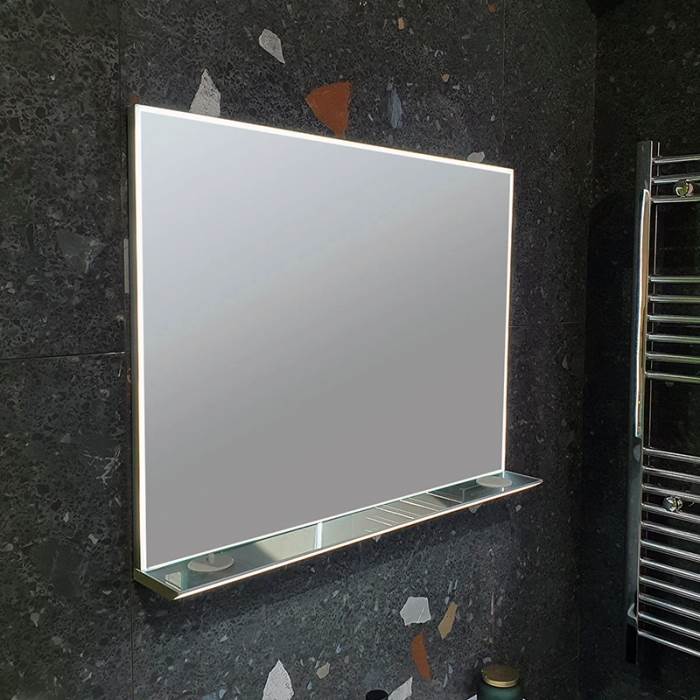 ENE-SF28 -Platform Storage LED Mirror for Bathroom Essentials