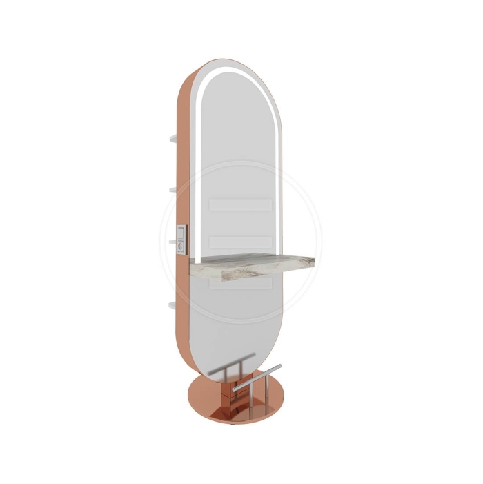 ENE-FSSM022 -Standing Salon Mirror with Anti-Fog and Smart Controls