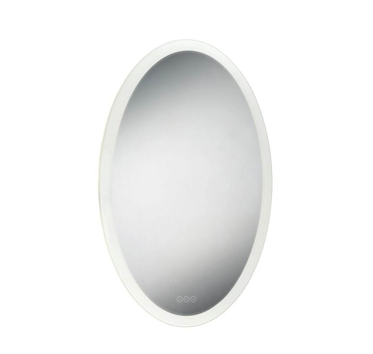 ENE-OV03 -Oval LED Mirror for Spa and Salon Use with Touch Control