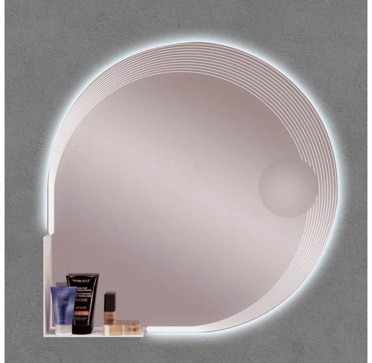 ENE-SF30 -Platform LED Mirror with Adjustable Storage Shelf
