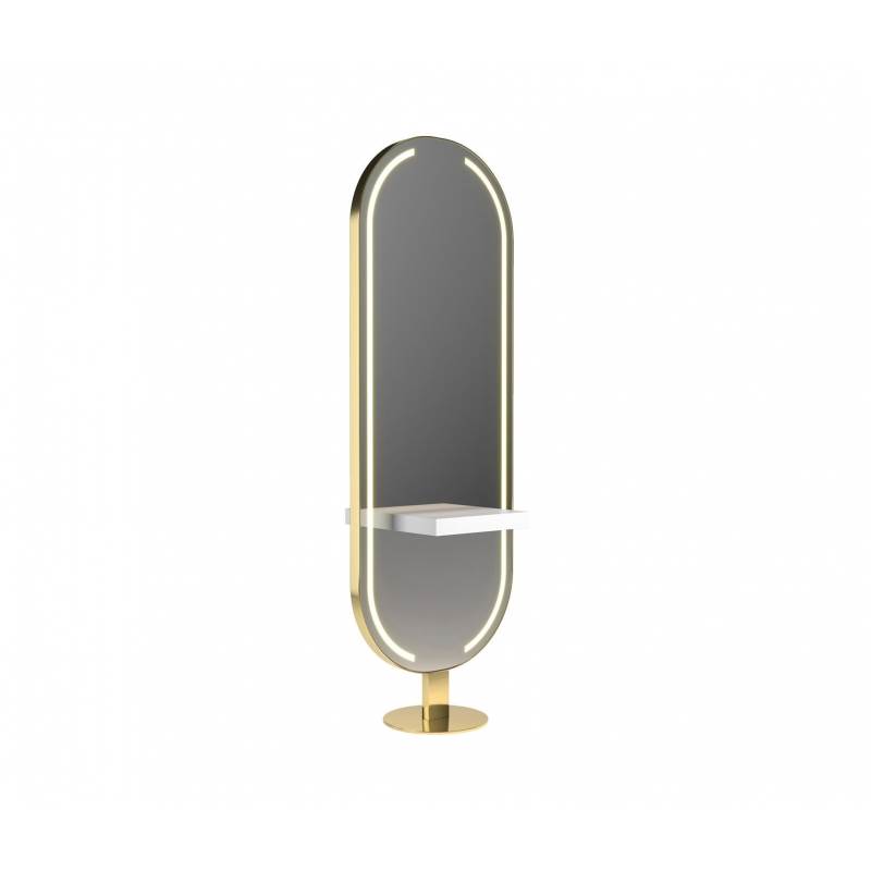 ENE-FSSM010 -Free-Standing Salon Mirror with Smart Technology for Professionals