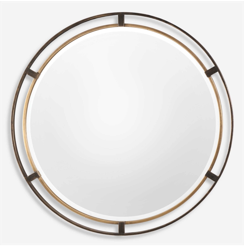 ENE-SFM019 -Round Special Framed Mirror for Elegant Hotel Lobbies
